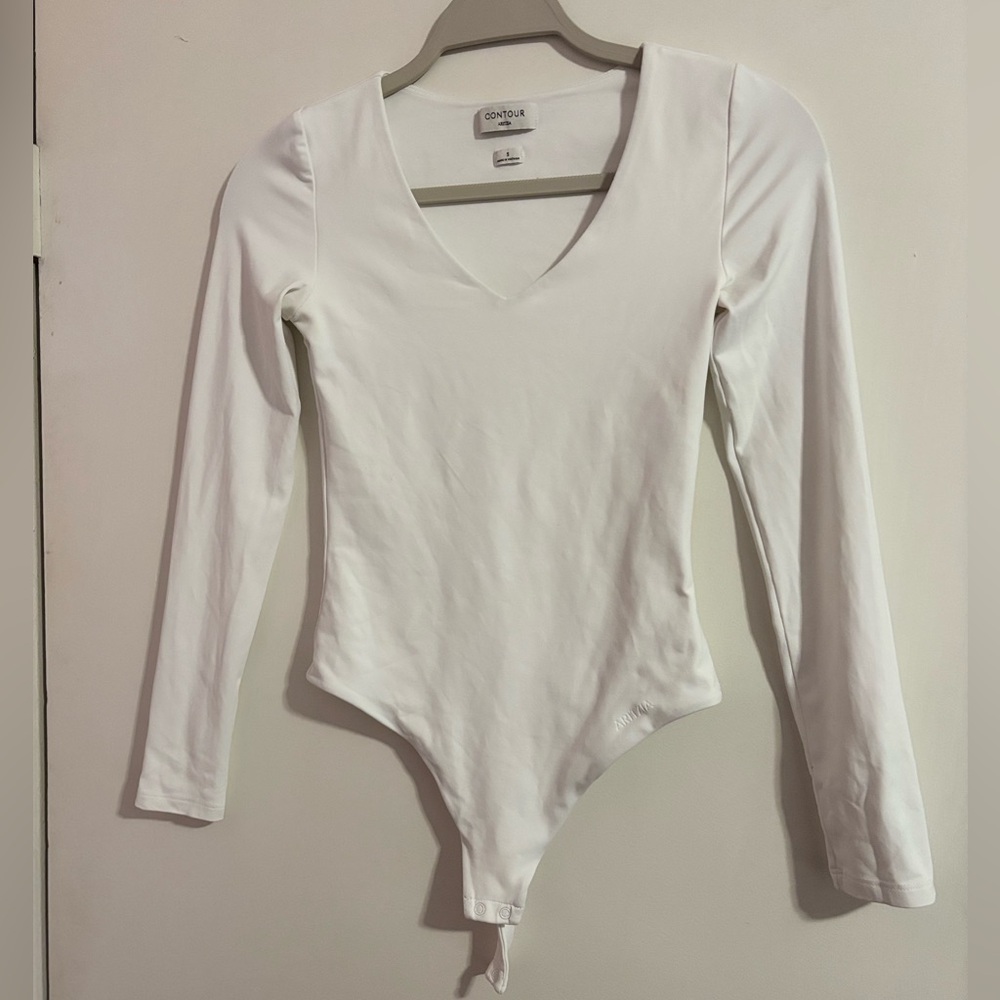 Aritzia Contour White Bodysuit